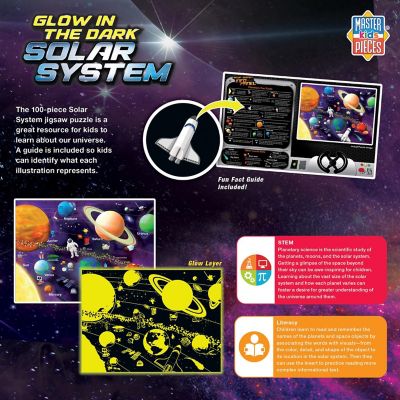 MasterPieces Glow in the Dark - Solar System 100 Piece Jigsaw Puzzle Image 3