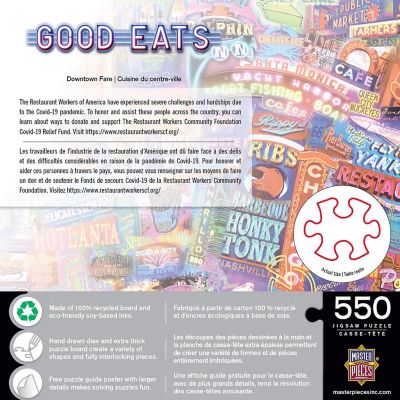 MasterPieces Good Eats - Downtown Fare 550 Piece Jigsaw Puzzle Image 3