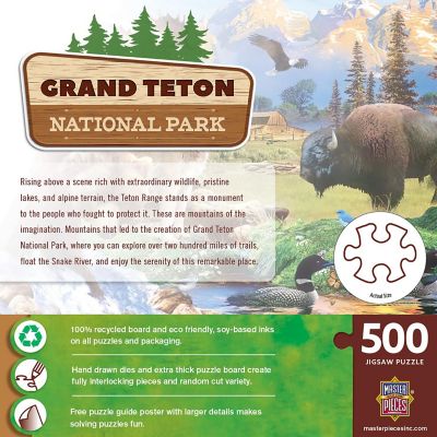 MasterPieces Grand Teton National Park 500 Piece Jigsaw Puzzle Image 3