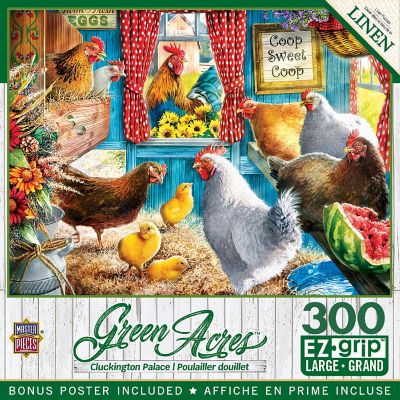 MasterPieces Green Acres - Cluckington Palace 300 Piece EZ Grip Puzzle Image 1