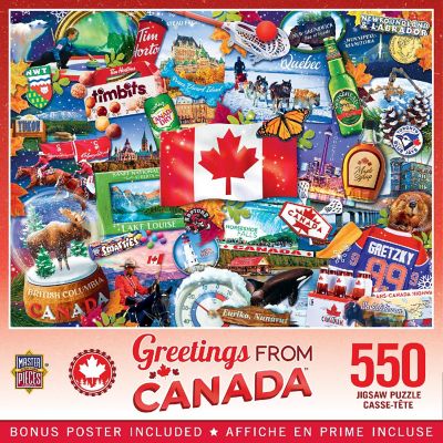 MasterPieces Greetings From Canada - 550 Piece Jigsaw Puzzle Image 1