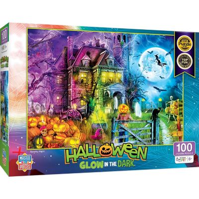 MasterPieces Halloween Glow in the Dark - Spooky Night 100 Piece Puzzle Image 1