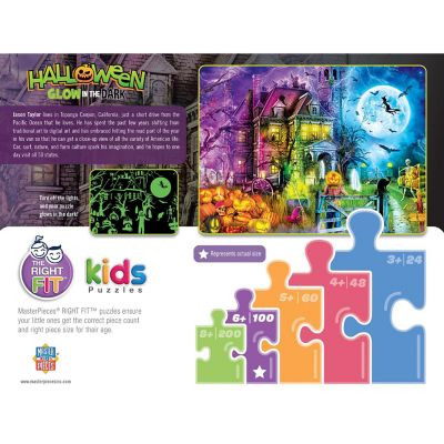 MasterPieces Halloween Glow in the Dark - Spooky Night 100 Piece Puzzle Image 3