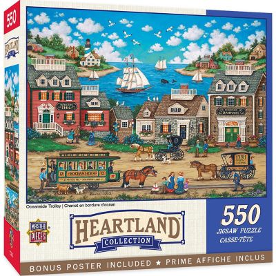 MasterPieces Heartland - Oceanside Trolley 550 Piece Jigsaw Puzzle Image 1
