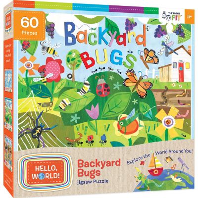 MasterPieces Hello, World! - Backyard Bugs 60 Piece Jigsaw Puzzle Image 1