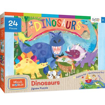 MasterPieces Hello, World! - Dinosaurs 24 Piece Jigsaw Puzzle Image 1