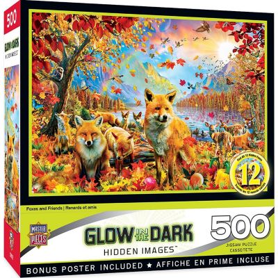 MasterPieces Hidden Images - Foxes and Friends 500 Piece Jigsaw Puzzle Image 1