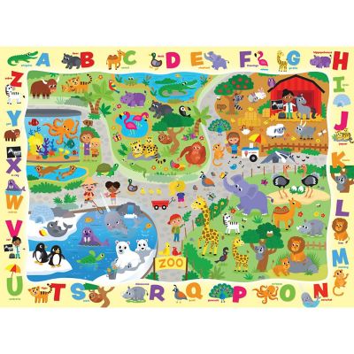 MasterPieces Hide & Seek - Alphabet at the Zoo 48 Piece Jigsaw Puzzle Image 2
