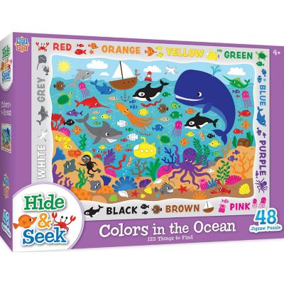 MasterPieces Hide & Seek - Colors in the Ocean 48 Piece Jigsaw Puzzle Image 1