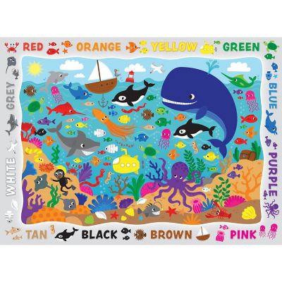 MasterPieces Hide & Seek - Colors in the Ocean 48 Piece Jigsaw Puzzle Image 2