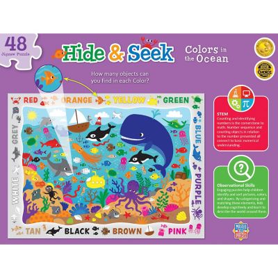 MasterPieces Hide & Seek - Colors in the Ocean 48 Piece Jigsaw Puzzle Image 3