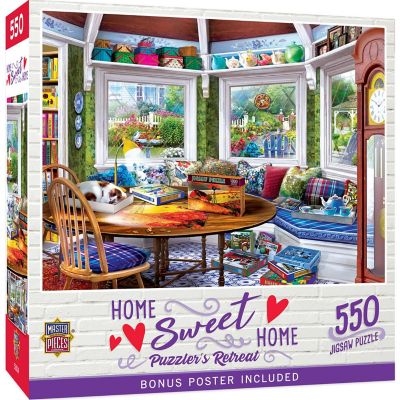MasterPieces Home Sweet Home Puzzler's Retreat 550 Piece Jigsaw Puzzle Image 1