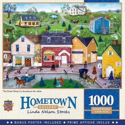 MasterPieces Hometown Gallery The Dress Shop 1000 Piece Jigsaw Puzzle Image 1