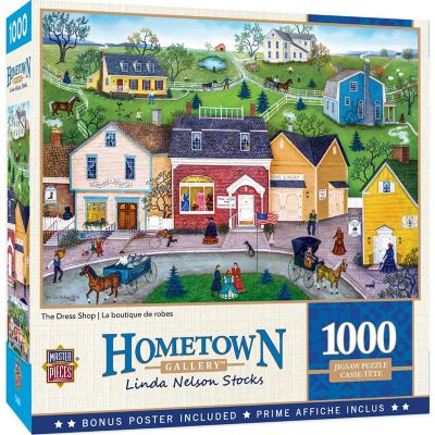 MasterPieces Hometown Gallery The Dress Shop 1000 Piece Jigsaw Puzzle Image 1
