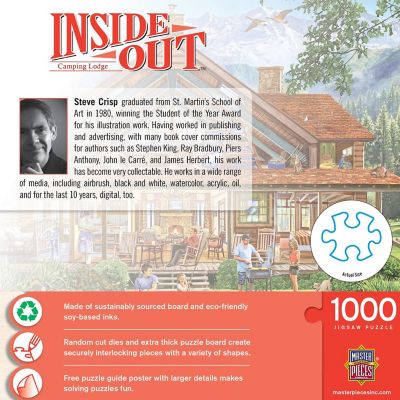 MasterPieces Inside Out - Camping Lodge 1000 Piece Jigsaw Puzzle Image 3