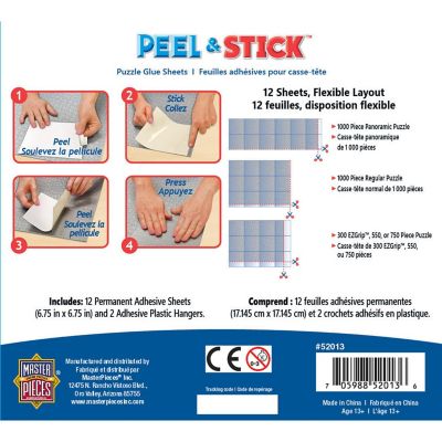 MasterPieces Jigsaw Puzzle Accessory - Glue Sheets - Hangers Included Image 3