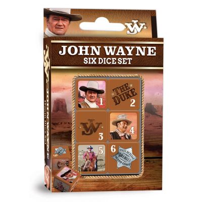 MasterPieces John Wayne - 6 Piece D6 Gaming Dice Set Ages 6 and Up Image 1