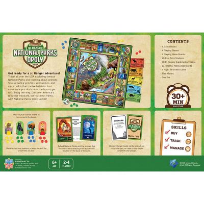 MasterPieces Jr. Ranger - National Parks Opoly Junior for Kids Image 3