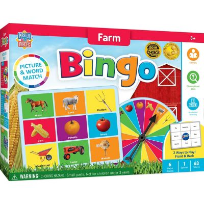 MasterPieces Kids Games - Farm Bingo Game for Kids and Familes Image 1