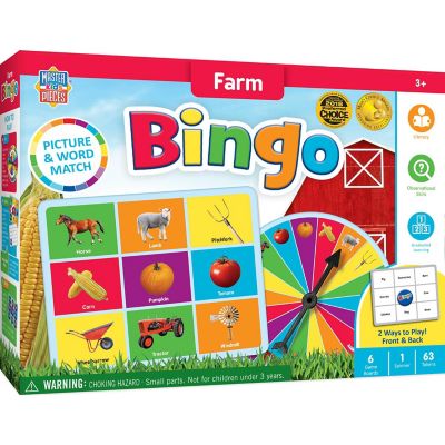 MasterPieces Kids Games - Farm Bingo Game for Kids and Families Image 1