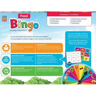 MasterPieces Kids Games - Food Bingo Game for Kids and Families Image 3