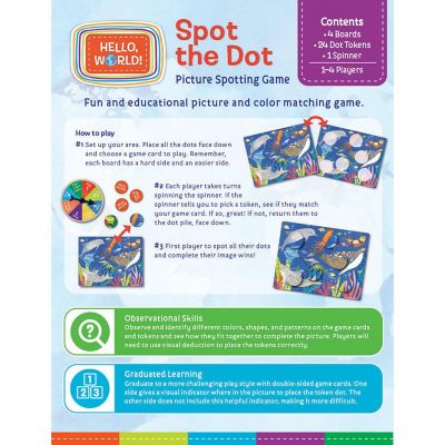 MasterPieces Kids Games - Hello, World! Spot the Dot Matching Game Image 3