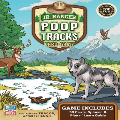 MasterPieces Kids Games - Jr Ranger - Poop Tracks Kids Card Game Image 1