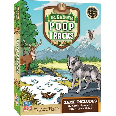 MasterPieces Kids Games - Jr Ranger - Poop Tracks Kids Card Game Image 1