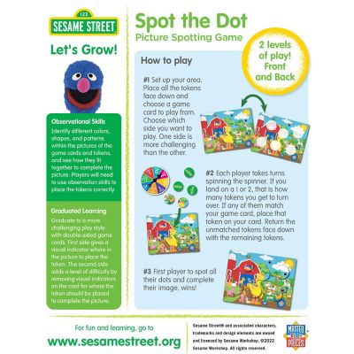 MasterPieces Kids Games - Sesame Street Spot the Dot Matching Game Image 3