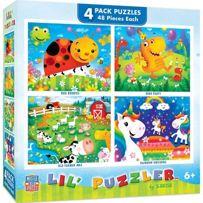 MasterPieces Lil Puzzler 4-Pack 48 Piece Jigsaw Puzzles for Kids Image 1