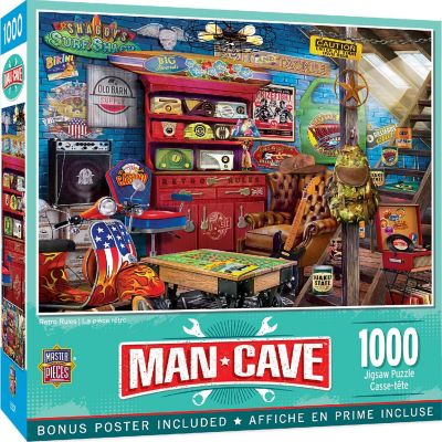 MasterPieces Man Cave - Retro Rules 1000 Piece Jigsaw Puzzle Image 1