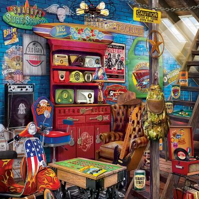 MasterPieces Man Cave - Retro Rules 1000 Piece Jigsaw Puzzle Image 2