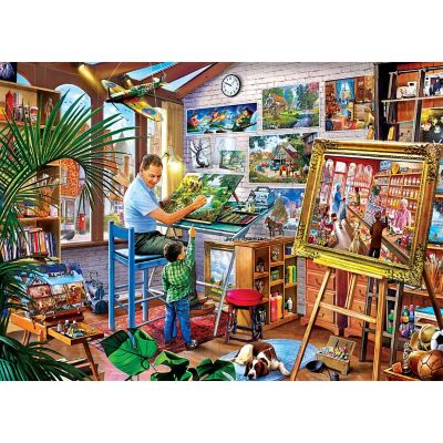 MasterPieces Masterpiece Gallery - Gallery on the Square 1000 Piece Puzzle Image 2