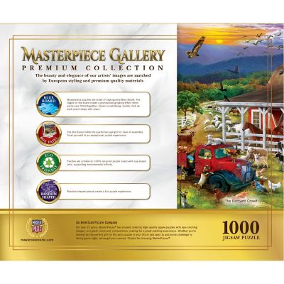 MasterPieces Masterpiece Gallery - The Barnyard Crowd 1000 Piece Puzzle Image 3