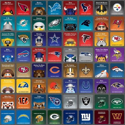 MasterPieces Matching Game - NFL Mascots Matching Game Image 2