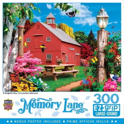 MasterPieces Memory Lane - A Delightful Day 300 Piece EZ Grip Puzzle Image 1