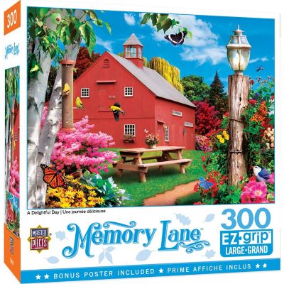 MasterPieces Memory Lane - A Delightful Day 300 Piece EZ Grip Puzzle Image 1