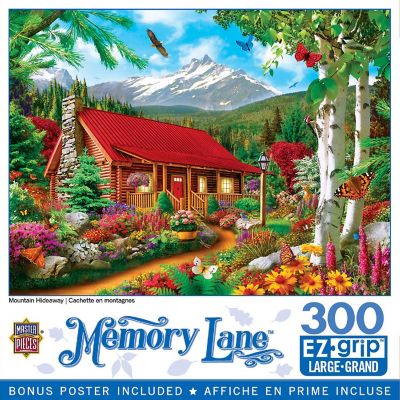 MasterPieces Memory Lane - Mountain Hideaway 300 Piece EZ Grip Puzzle Image 1