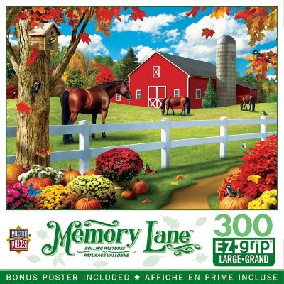 MasterPieces Memory Lane - Rolling Pastures 300 Piece EZ Grip Puzzle Image 1
