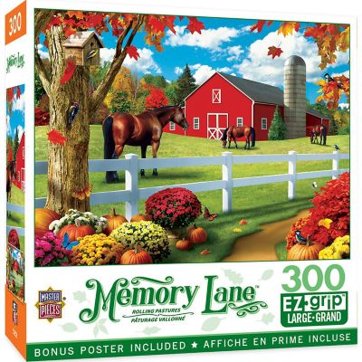 MasterPieces Memory Lane - Rolling Pastures 300 Piece EZ Grip Puzzle Image 1