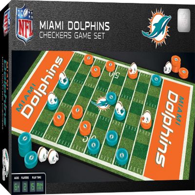 MasterPieces Miami Dolphins Checkers Image 1