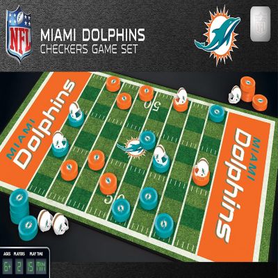 MasterPieces Miami Dolphins Checkers Image 1