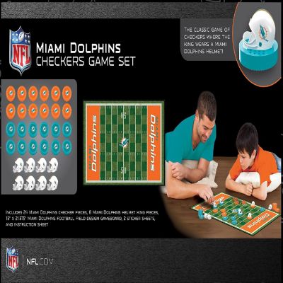 MasterPieces Miami Dolphins Checkers Image 2