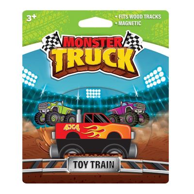 MasterPieces Monster Truck Wooden Toy Train Engine For Kids Image 2