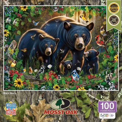 MasterPieces Mossy Oak - Black Bears 100 Piece Jigsaw Puzzle Image 1