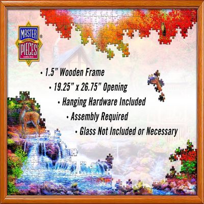 MasterPieces - Natural Wood Jigsaw Puzzle Frame 1000 - 19.25"x26.75" Image 1