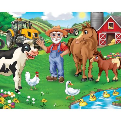 MasterPieces Old MacDonald's Farm 4-Pack 100 Piece Jigsaw Puzzles Image 3