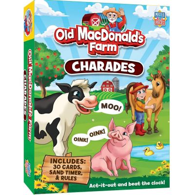 MasterPieces Old MacDonald's Farm Charades Card Game for Kids Image 1