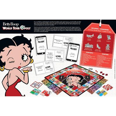 MasterPieces Opoly Family Board Games - Betty Boop World Tour Opoly Image 3