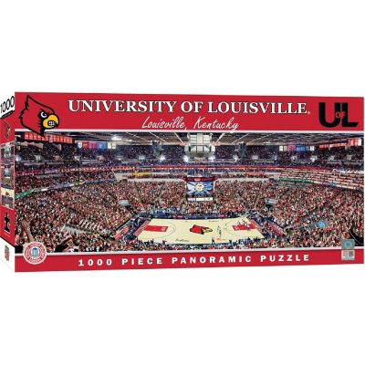 MasterPieces Panoramic Puzzle - NCAA Louisville Cardinals Basketball Court Image 1